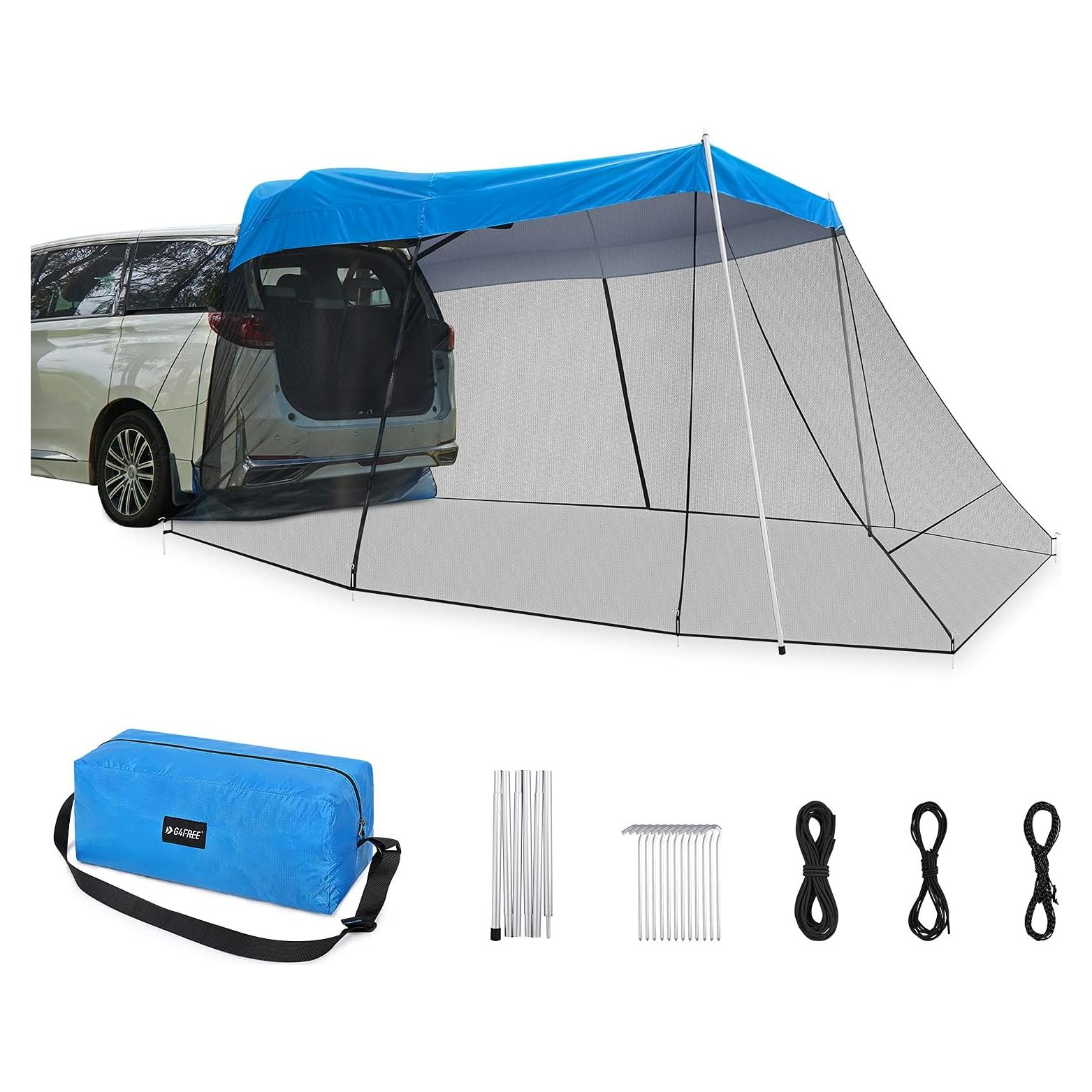 Toldo Portátil G4Free para SUV con Mosquitera Azul