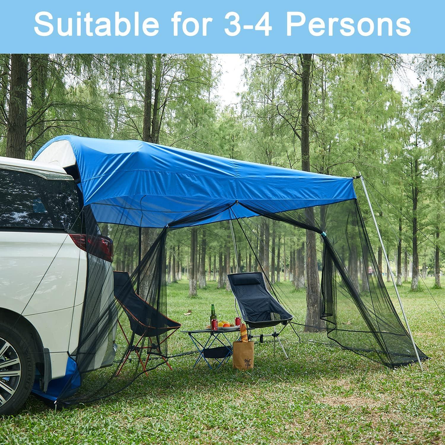 Toldo Portátil G4Free para SUV con Mosquitera Azul