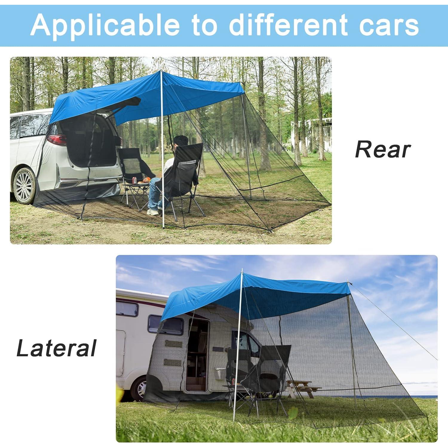 Toldo Portátil G4Free para SUV con Mosquitera Azul