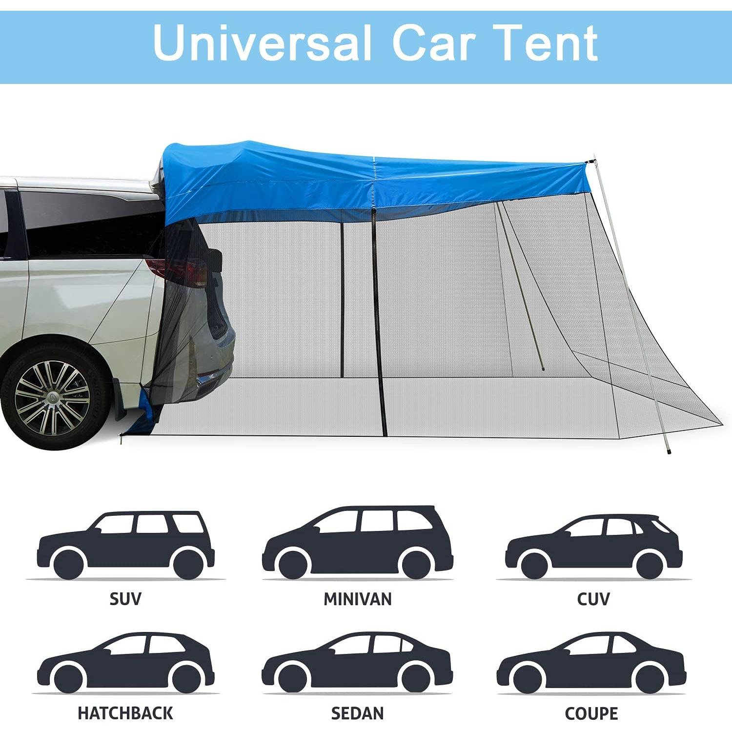 Toldo Portátil G4Free para SUV con Mosquitera Azul