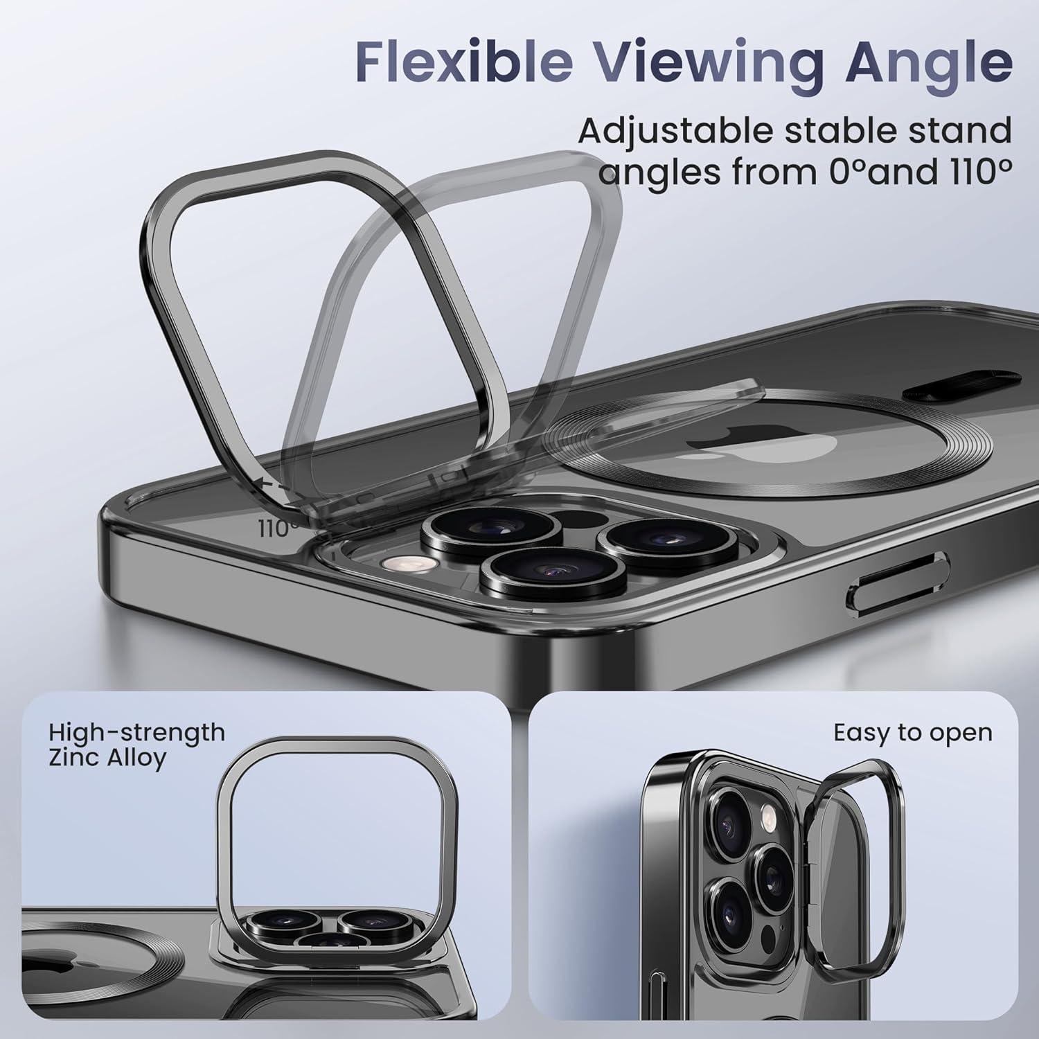 Funda Magnética GolbinBox para iPhone 16 Pro 6.3" Negra