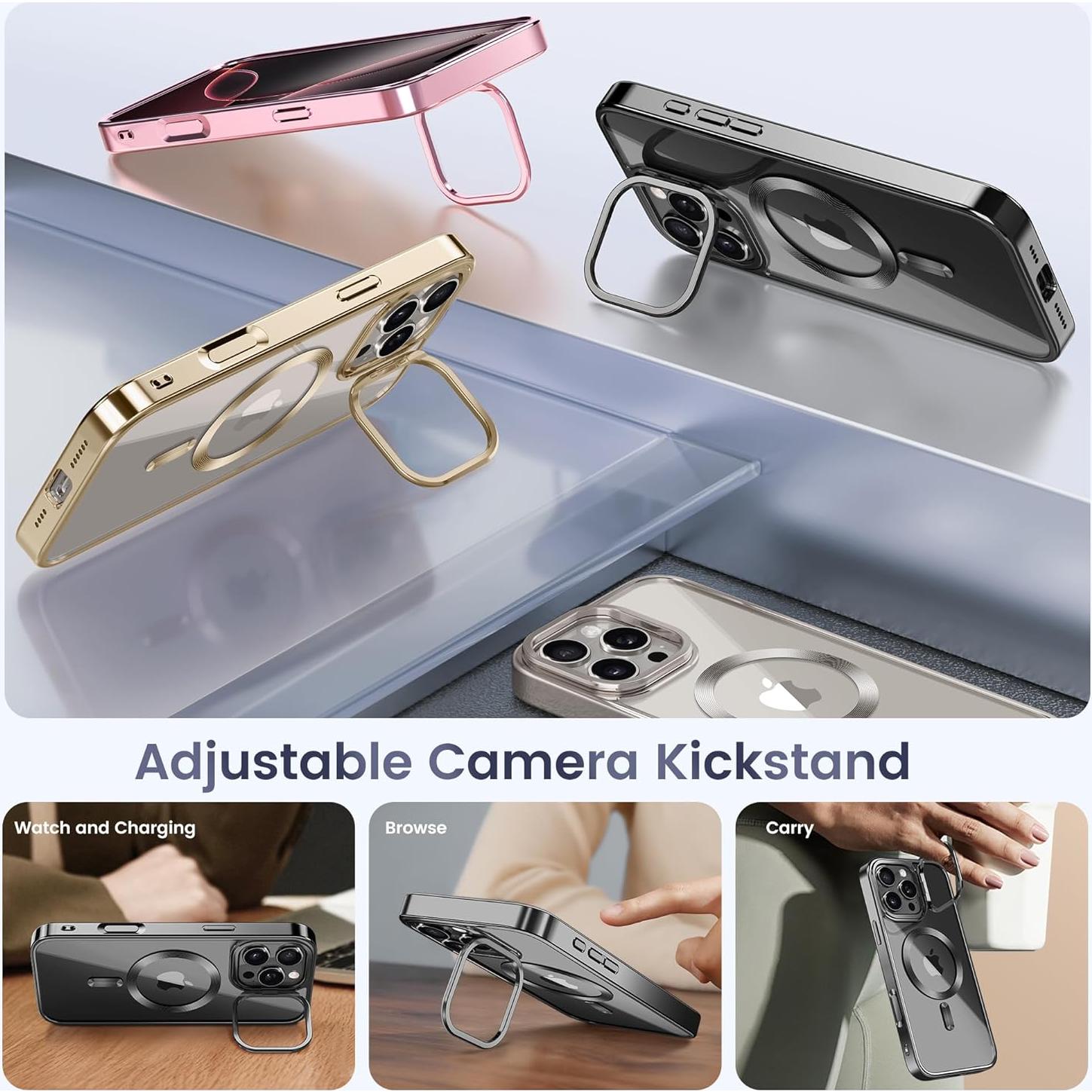 Funda Magnética GolbinBox para iPhone 16 Pro 6.3" Negra