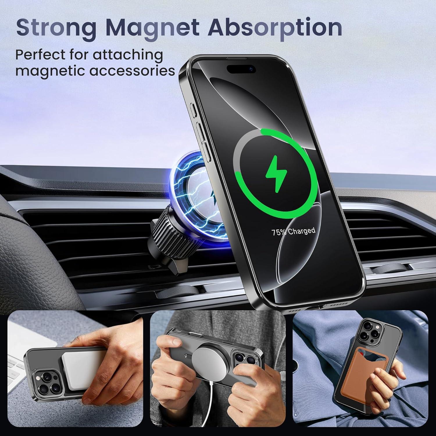 Funda Magnética GolbinBox para iPhone 16 Pro 6.3" Negra