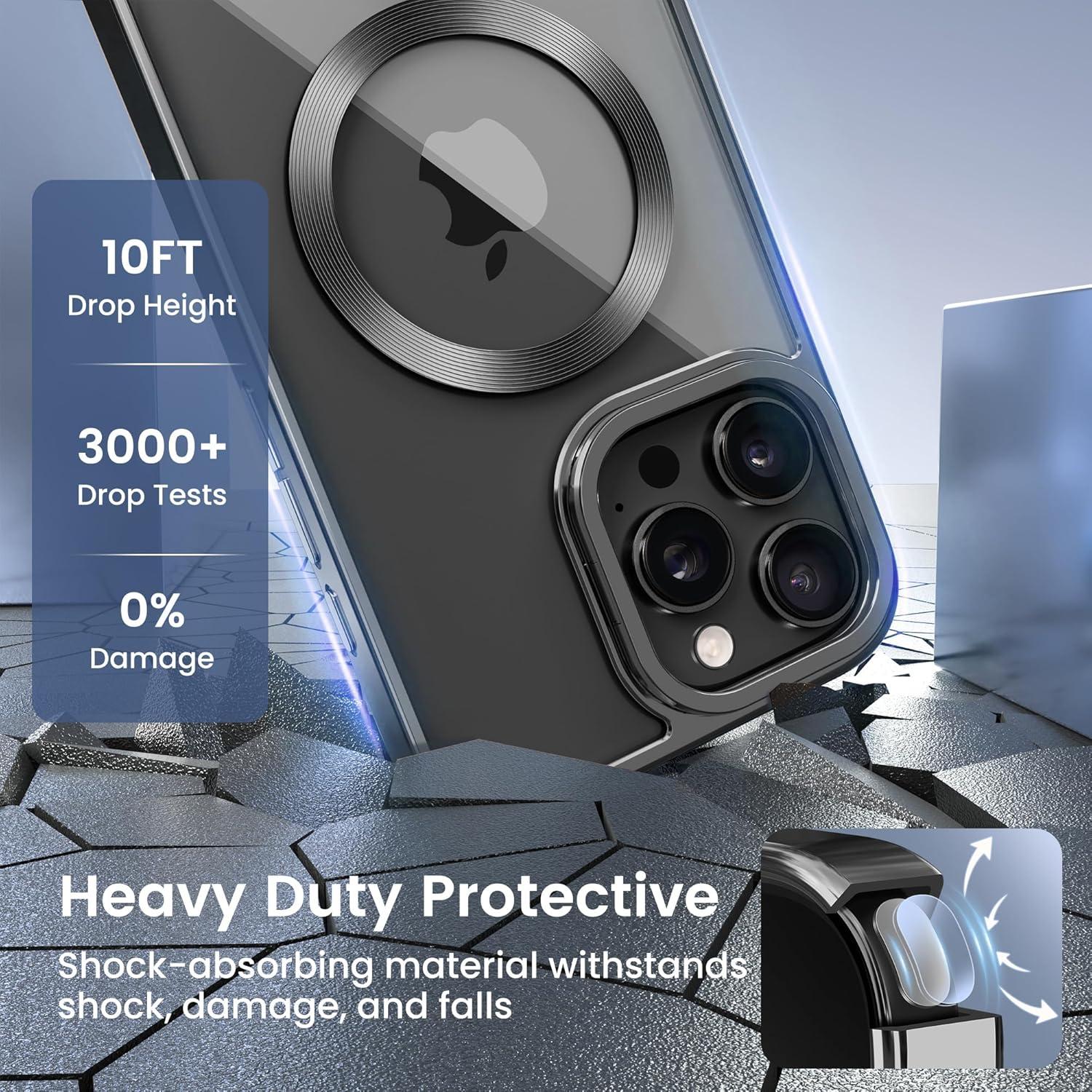 Funda Magnética GolbinBox para iPhone 16 Pro 6.3" Negra