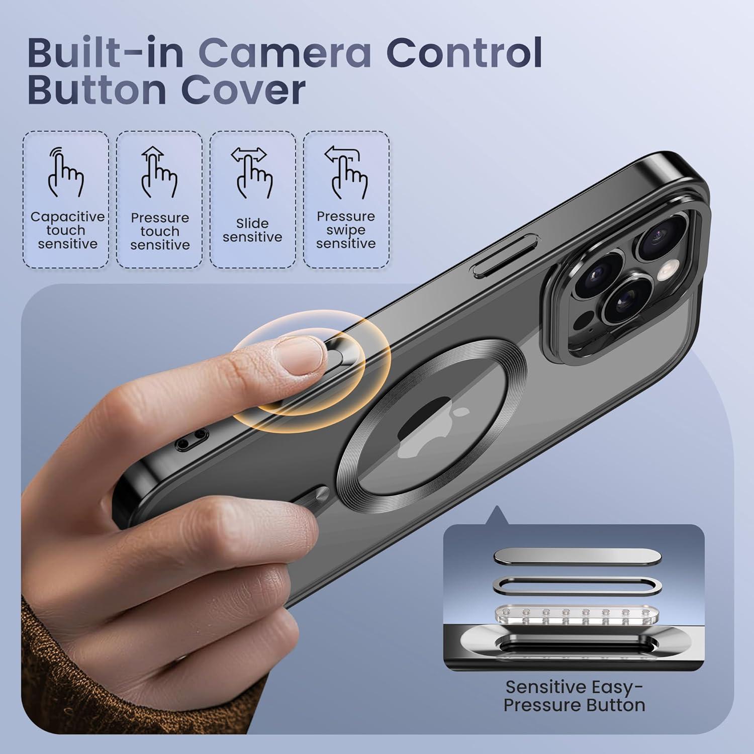 Funda Magnética GolbinBox para iPhone 16 Pro 6.3" Negra