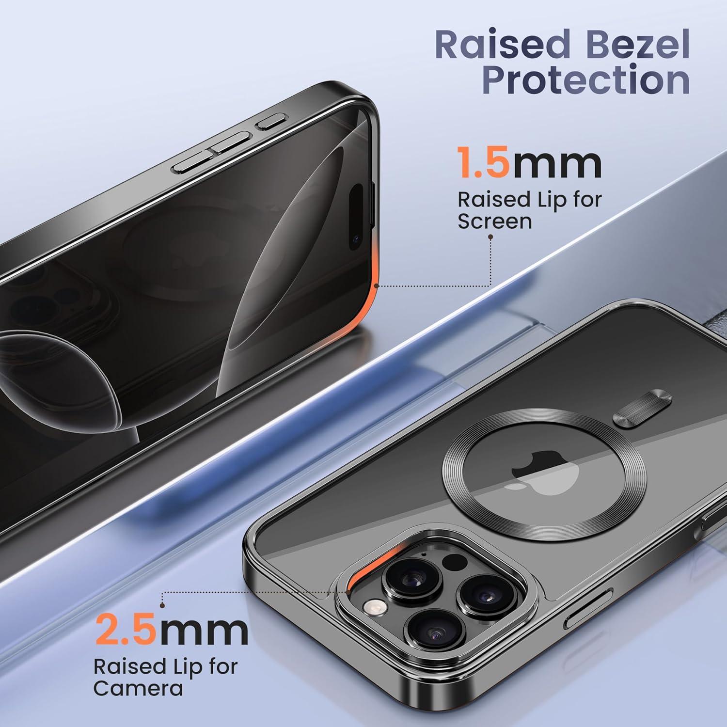 Funda Magnética GolbinBox para iPhone 16 Pro 6.3" Negra