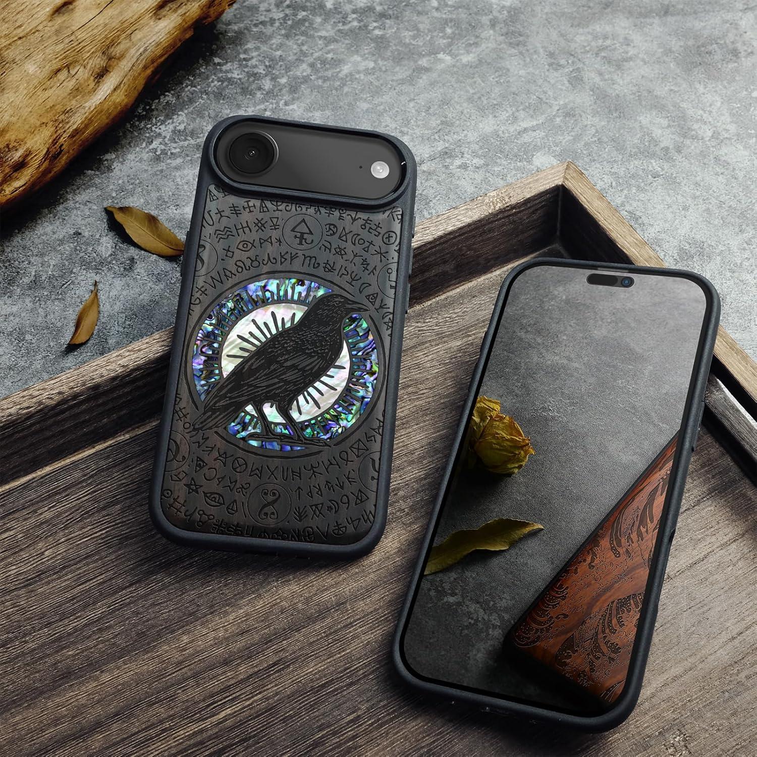 Funda Magnética Carveit para iPhone Air - Madera Grabada y TPU