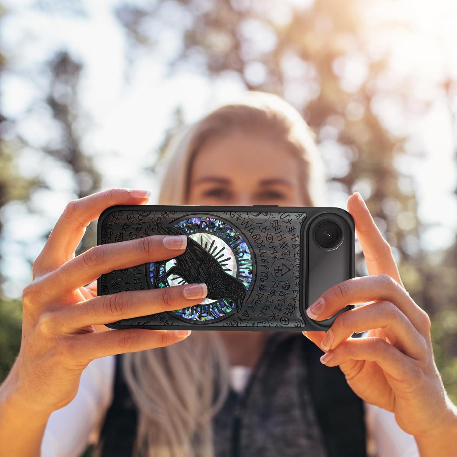 Funda Magnética Carveit para iPhone Air - Madera Grabada y TPU