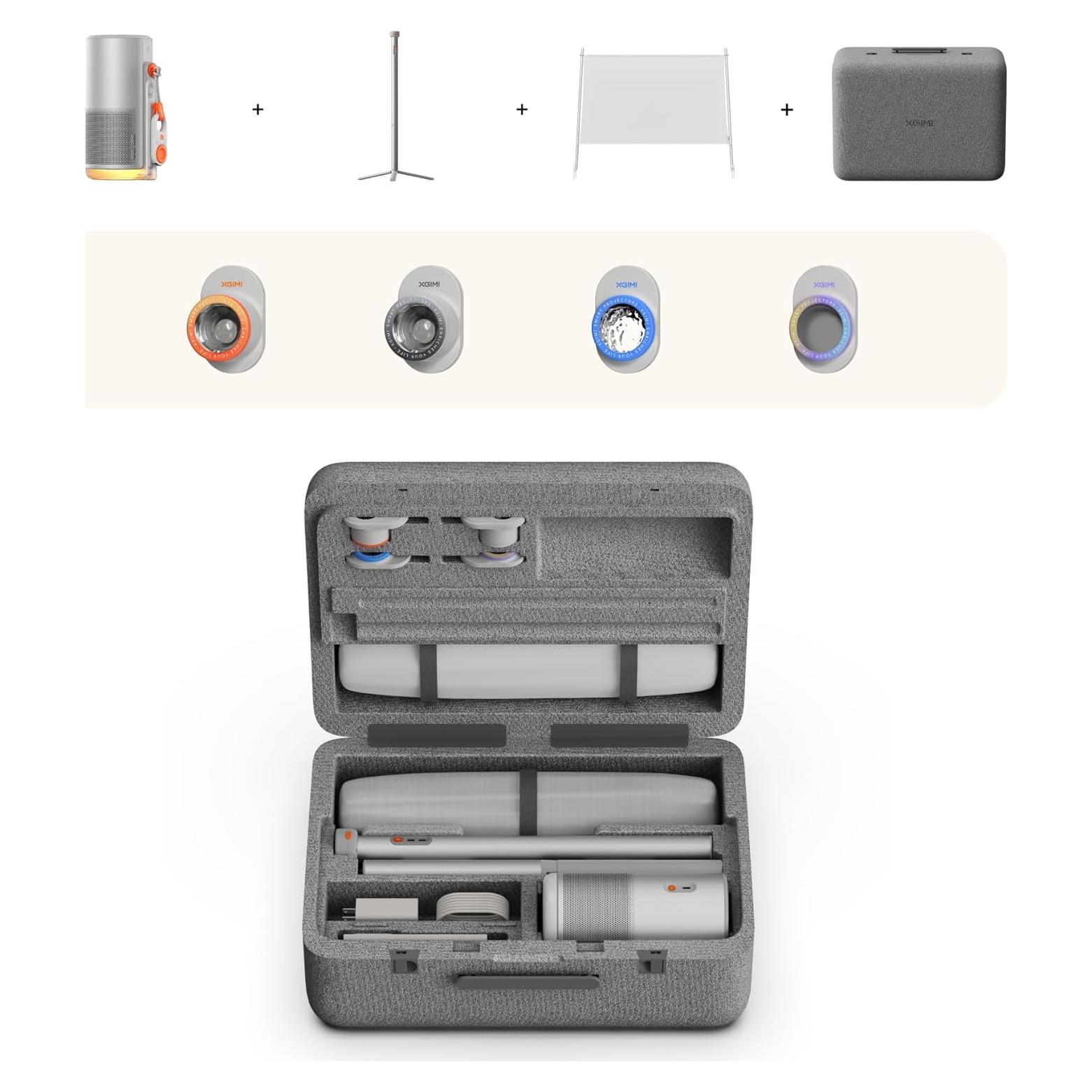 Proyector Láser XGIMI MoGo 4, 550 Lúmenes, Google TV, Kit Completo