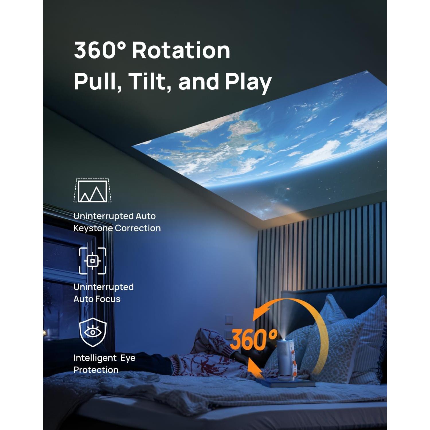 Proyector Láser XGIMI MoGo 4, 550 Lúmenes, Google TV, Kit Completo