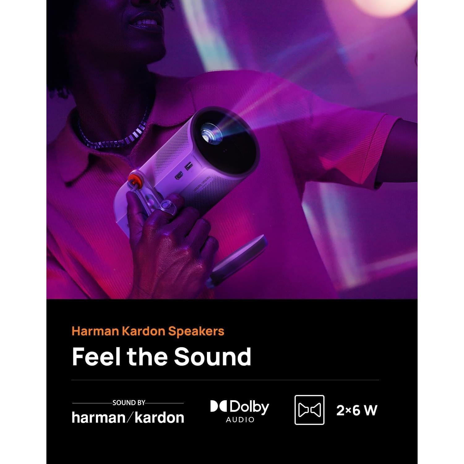 Proyector Láser XGIMI MoGo 4, 550 Lúmenes, Google TV, Kit Completo