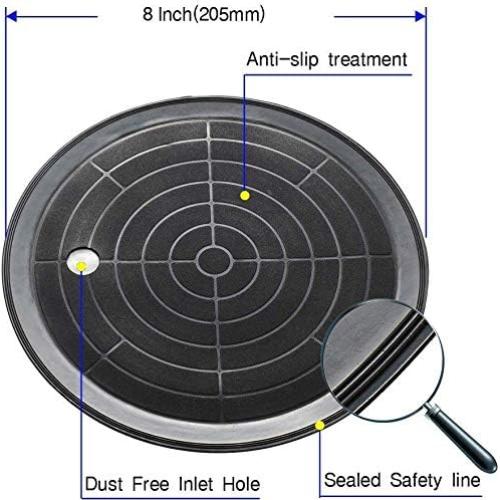 Ventosa de vidrio ZUOS 20 cm con mango metálico - 2 piezas