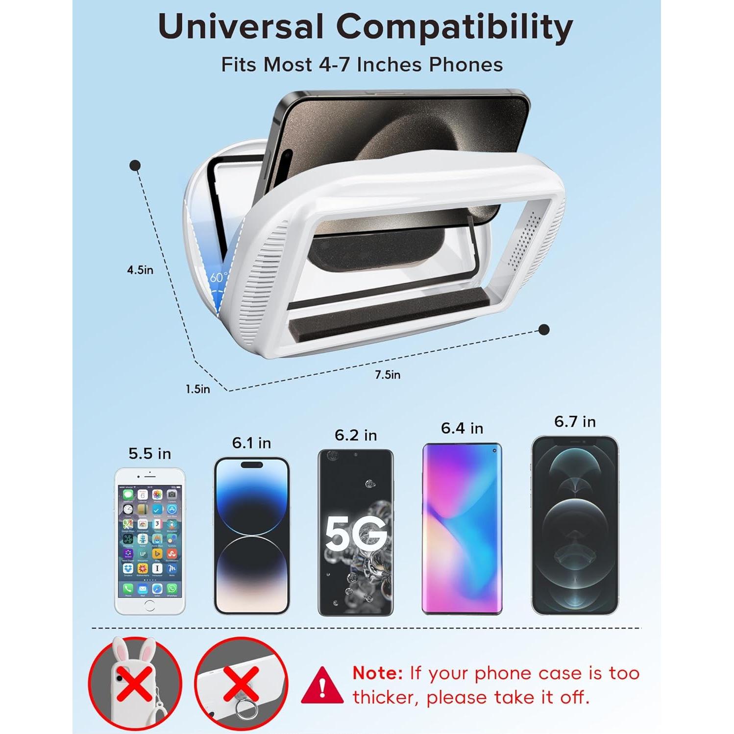 Soporte para Teléfono de Ducha Nyzqry 3ra Generación IPX6