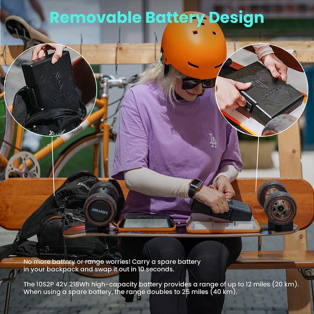 Patineta Eléctrica LED UDITER S3 Pixel Mini 21Km/h 600W