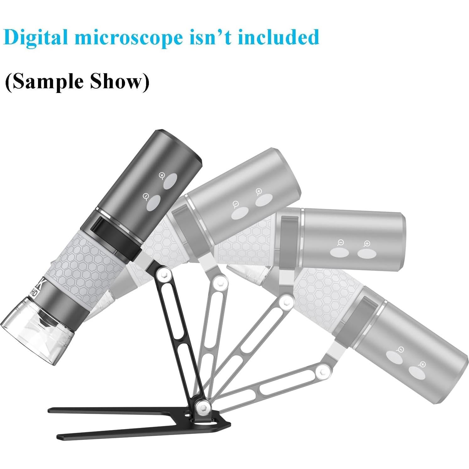 Soporte de Microscopio Digital USB/WiFi Cainda Aluminio Ligero