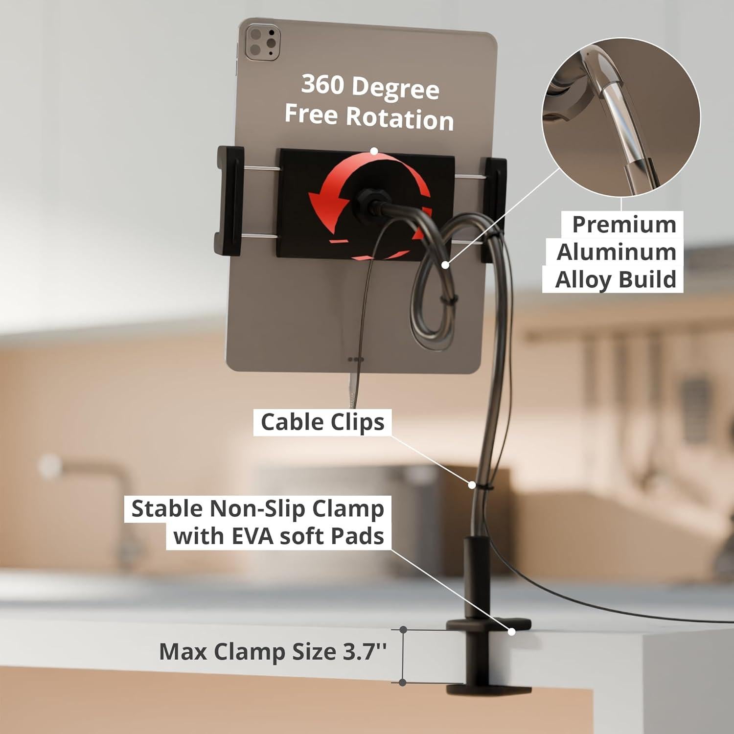 Soporte para Tabletas X-Protector 4.7" a 11" - Aluminio