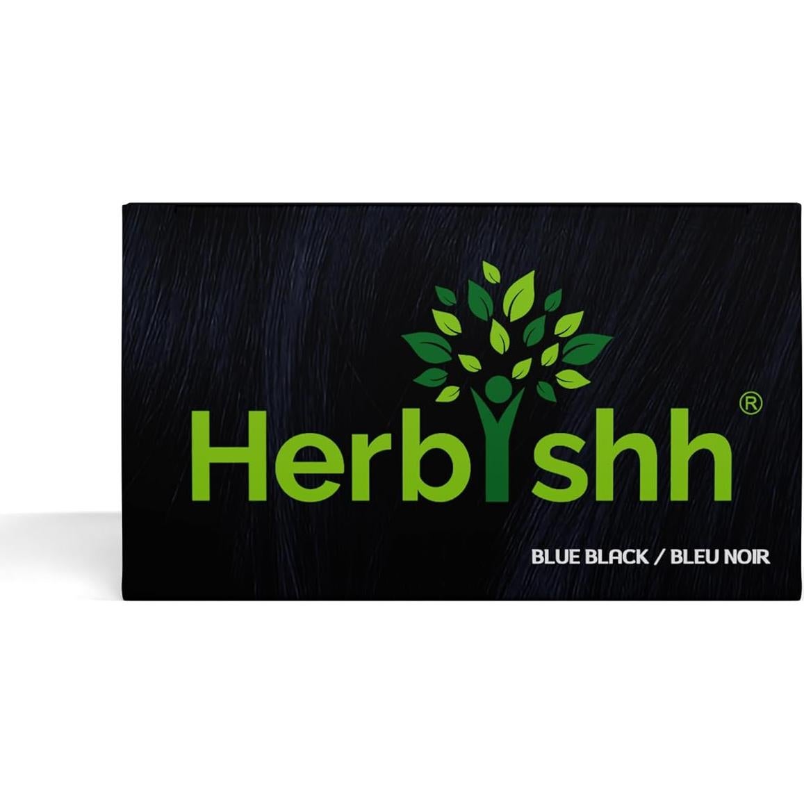 Combo Champú Color Herbishh 2x500ml + Máscara Argan 100g - Negro Azulado