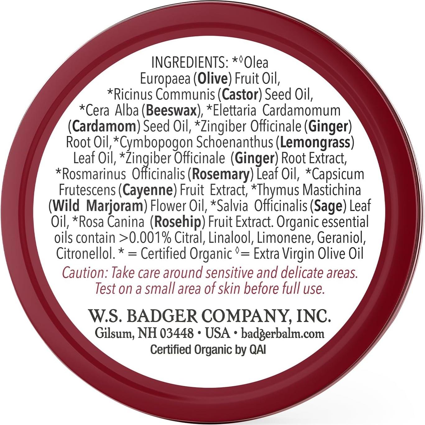 Ungüento Orgánico para Músculos Adoloridos Badger 21.26 g