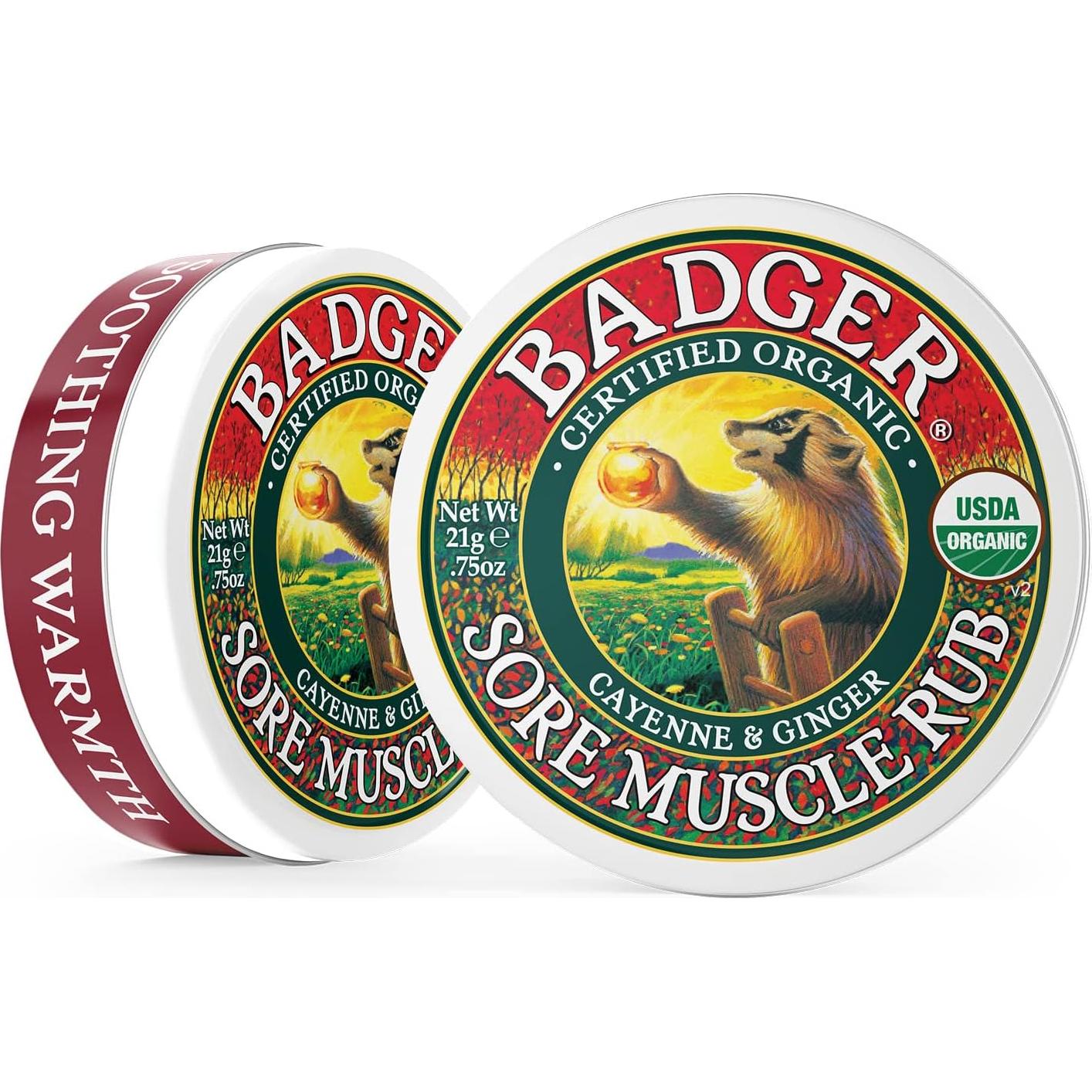Ungüento Orgánico para Músculos Adoloridos Badger 21.26 g