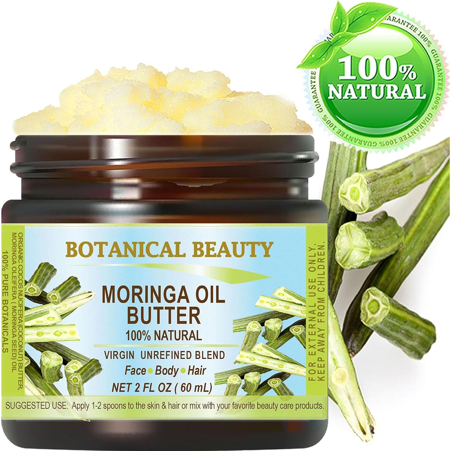 Manteca de Aceite de Moringa Belleza Botánica 60 ml Pura Natural