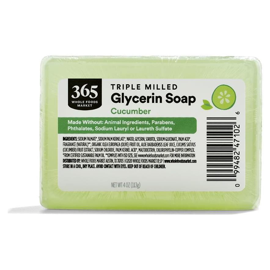 Jabón de Pepino 365 Everyday Value - Glicerina Milled Triple 113g