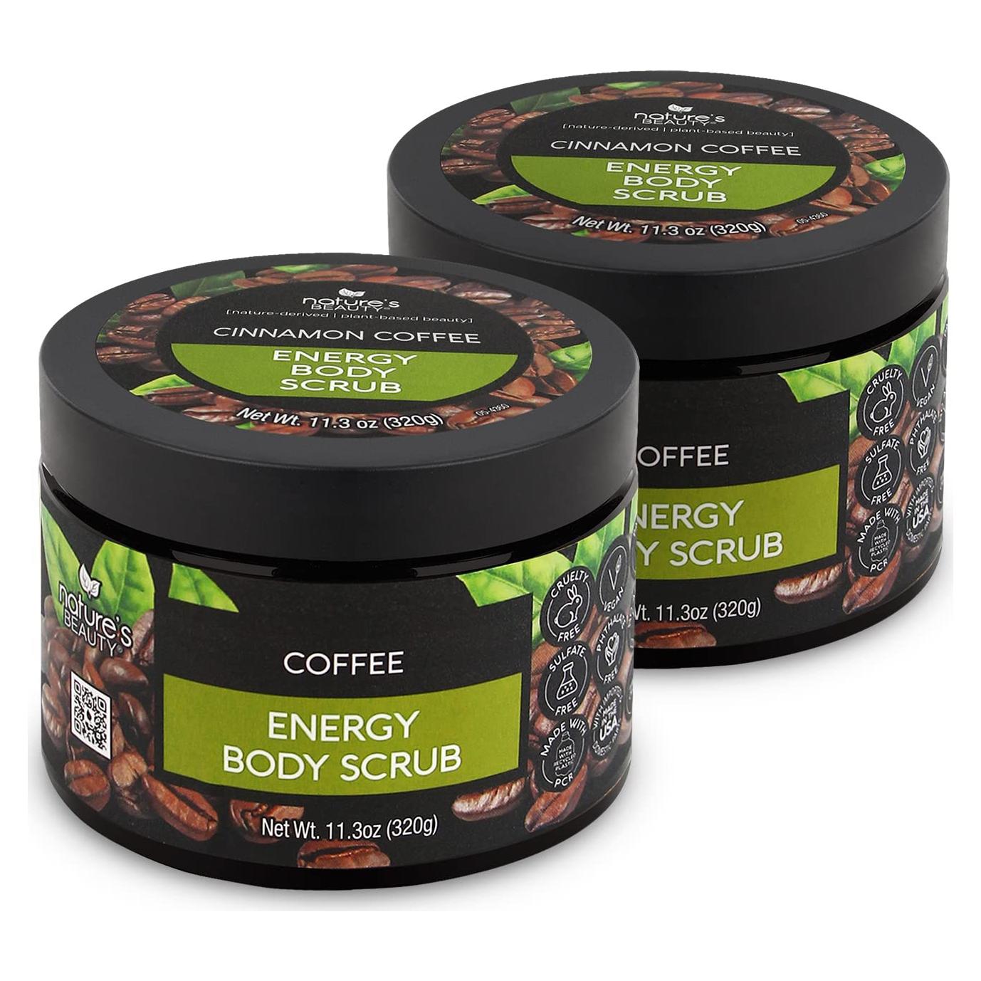 Exfoliante Corporal Energético de Café y Canela Garcoa 320g