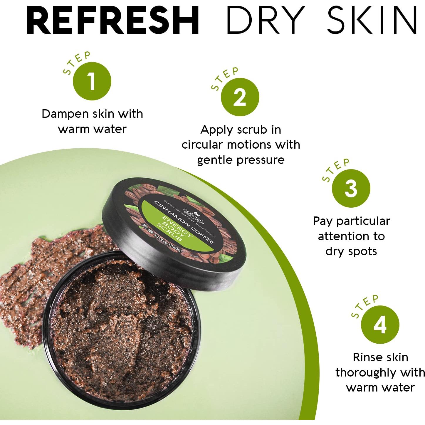 Exfoliante Corporal Energético de Café y Canela Garcoa 320g