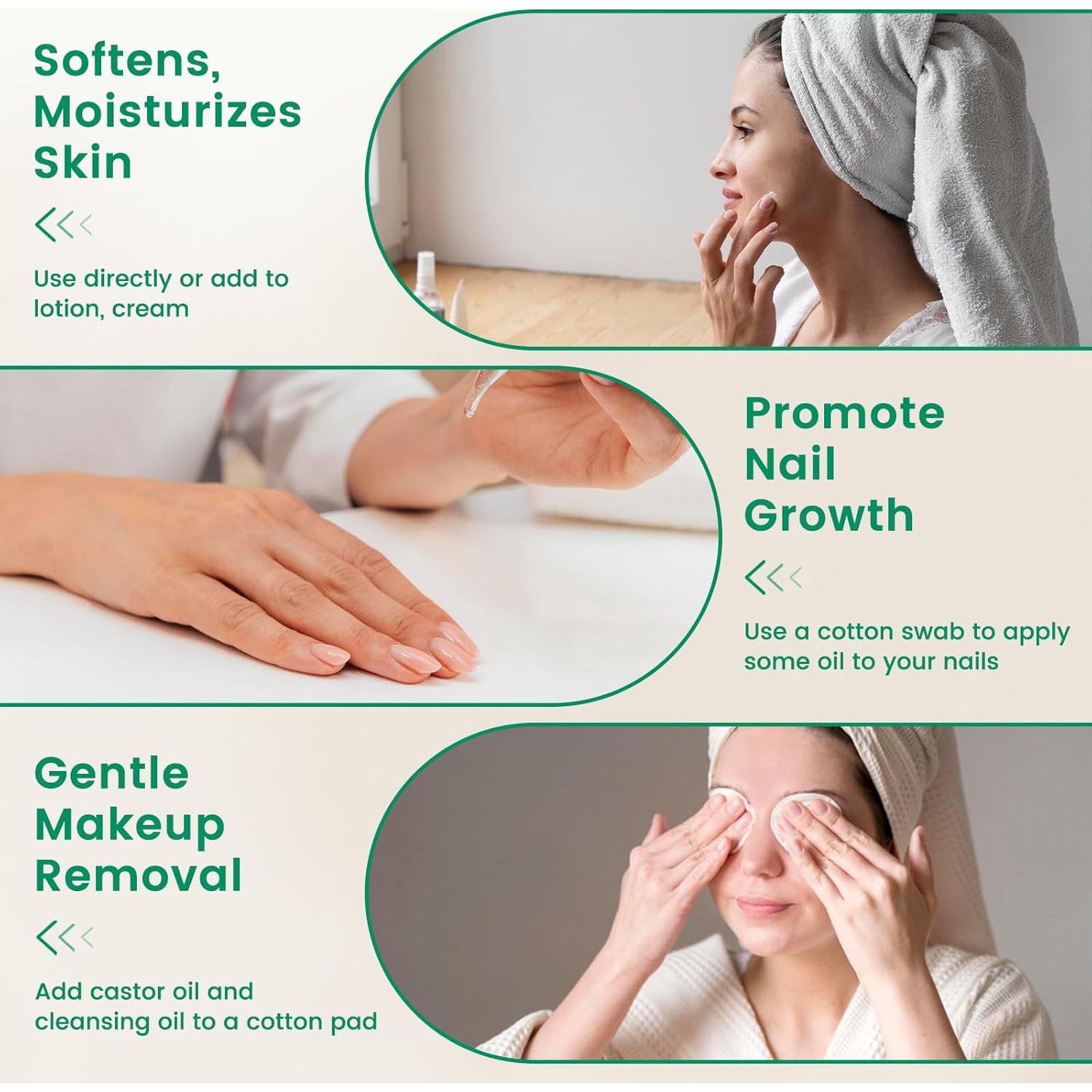 Aceite de Ricino Orgánico PHATOIL 118 ml Prensado en Frío