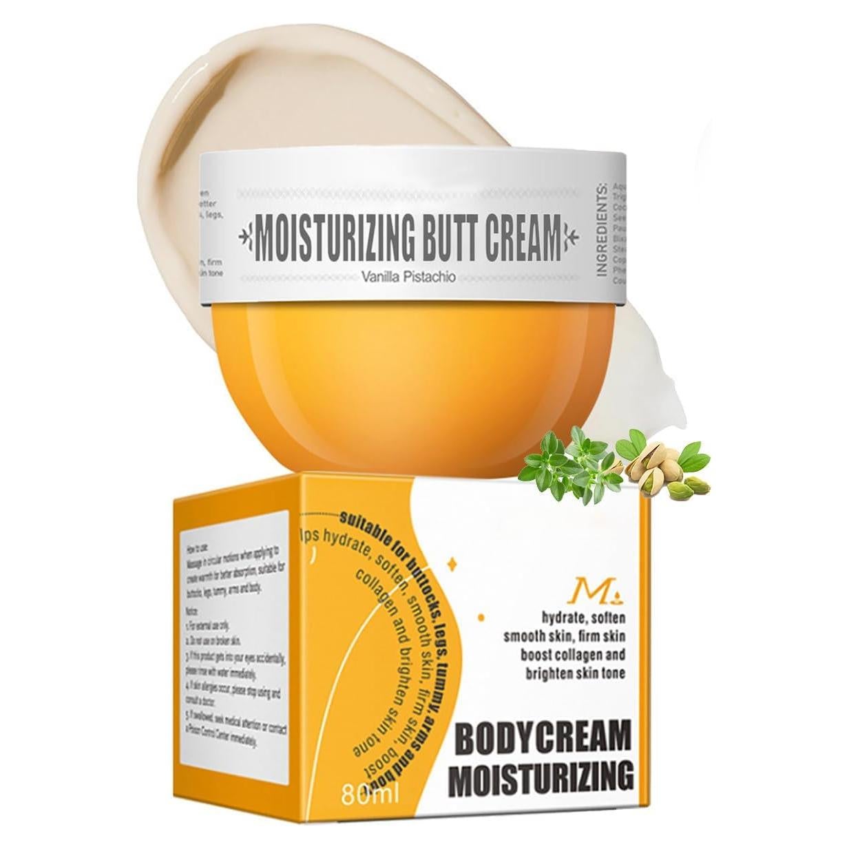 Crema Hidratante Corporal QBPPSSRY 80ml Vainilla Pistacho