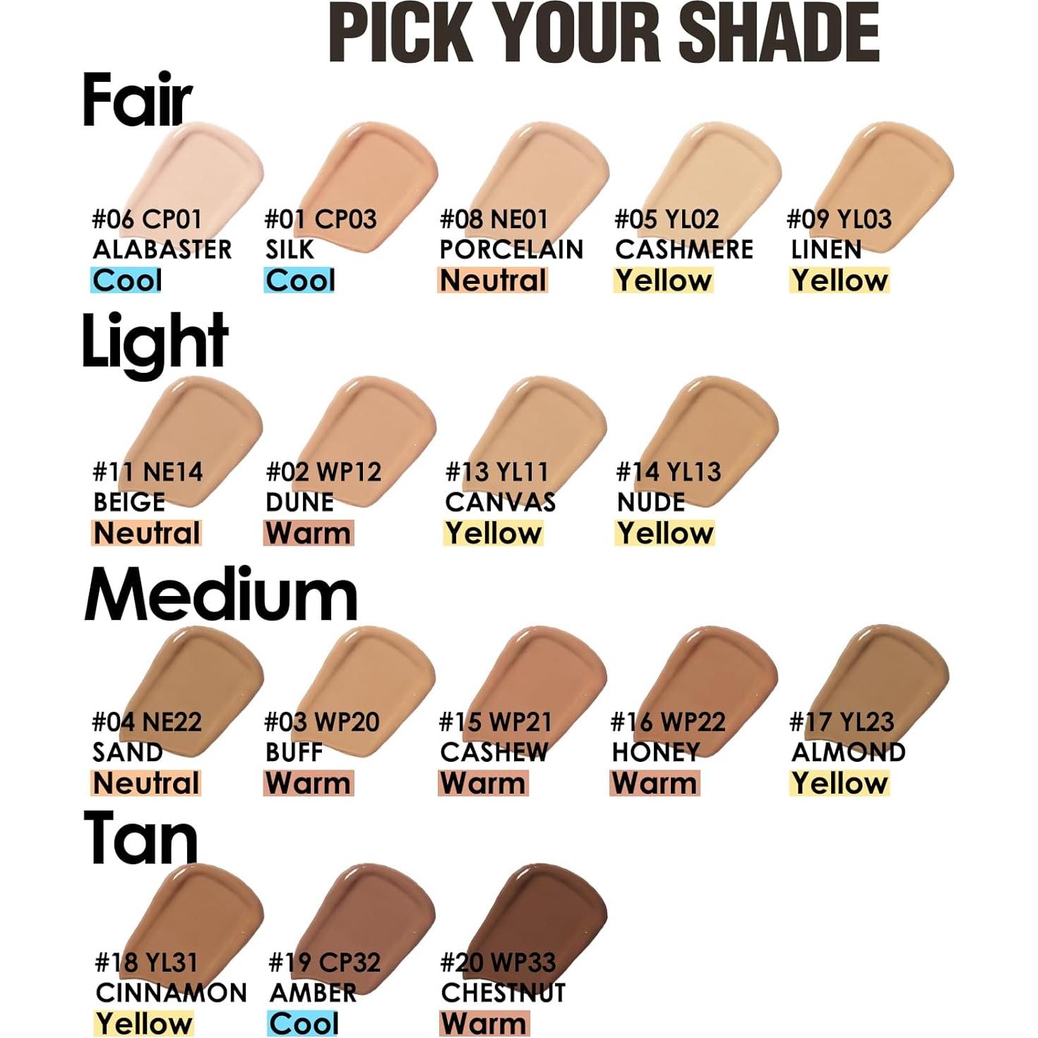 Base Perfecta FOCALLURE Maquillaje Líquido YL31 Canela 150g