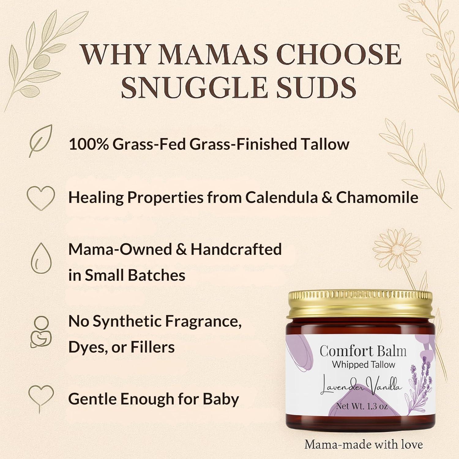 Bálsamo Hidratante Snuggle Suds 100% Sebo de Res 142g