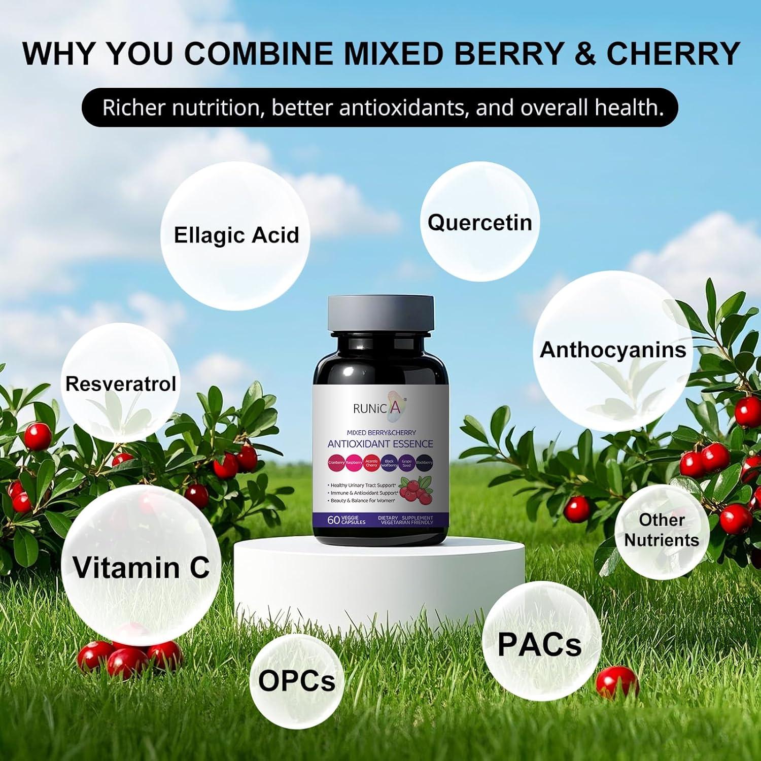 Suplemento Antioxidante RUNICA 6en1 para Mujeres - 30 Cápsulas Veganas