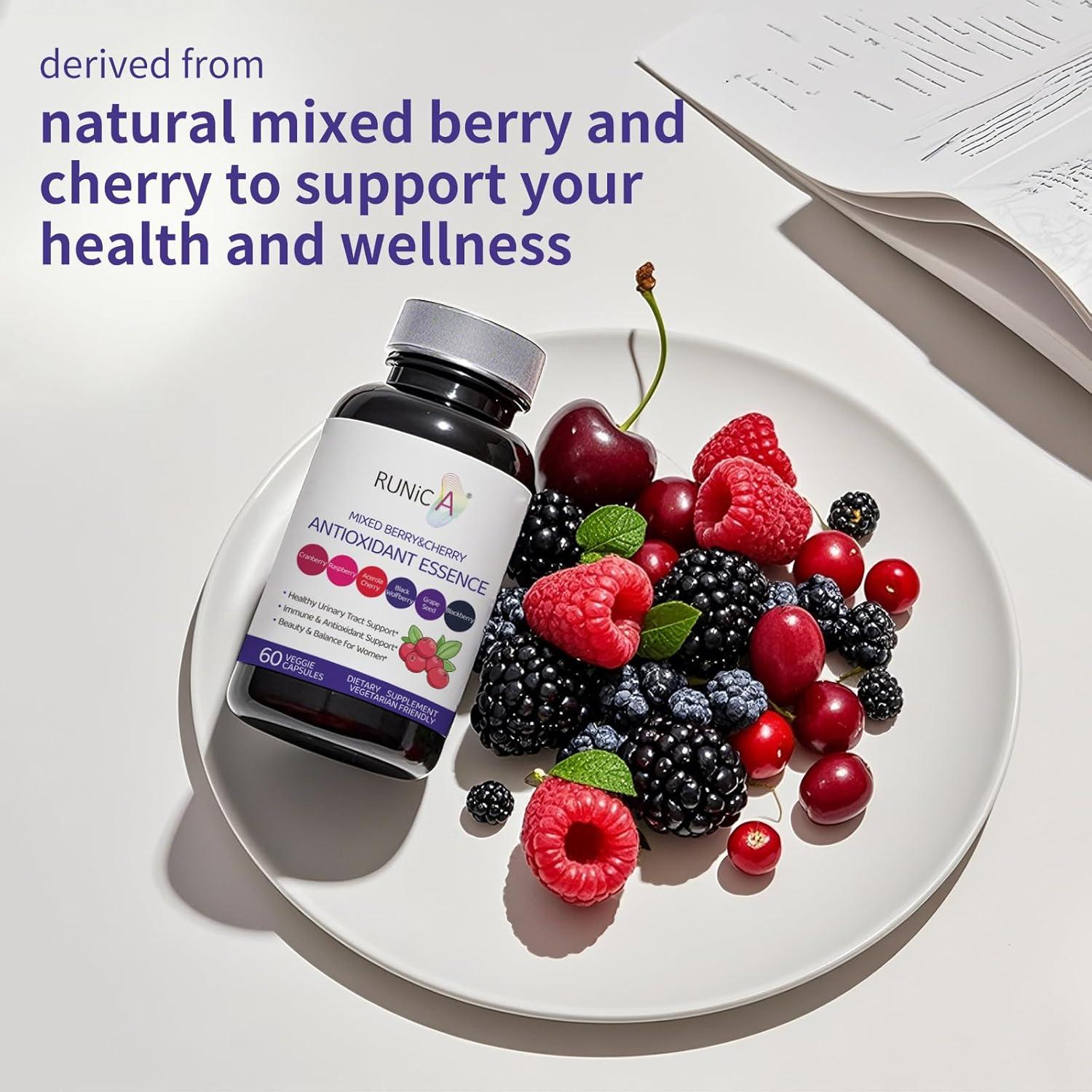 Suplemento Antioxidante RUNICA 6en1 para Mujeres - 30 Cápsulas Veganas