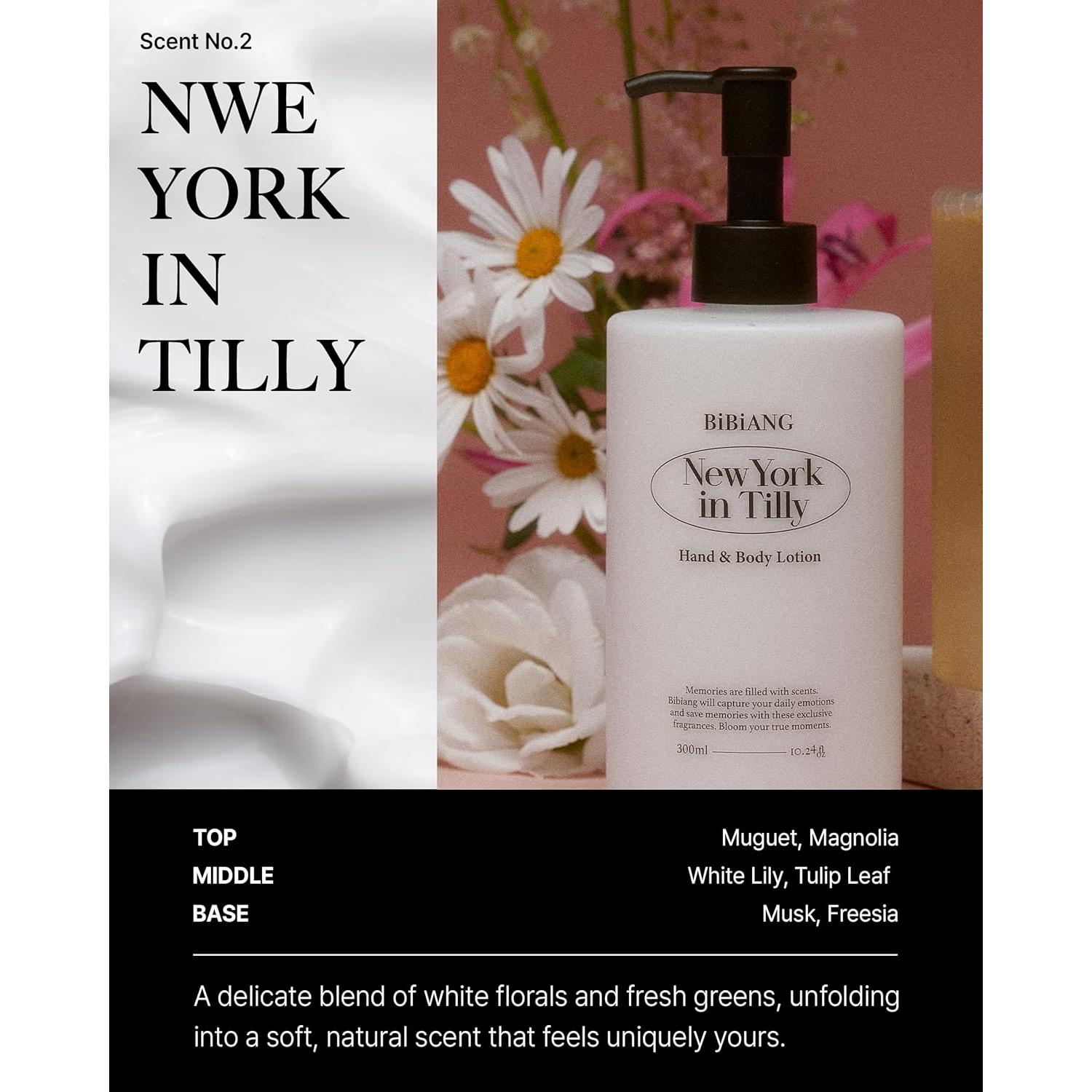 Loción Corporal Hidratante BiBiANG Nueva York 320 ml - Lirio Floral