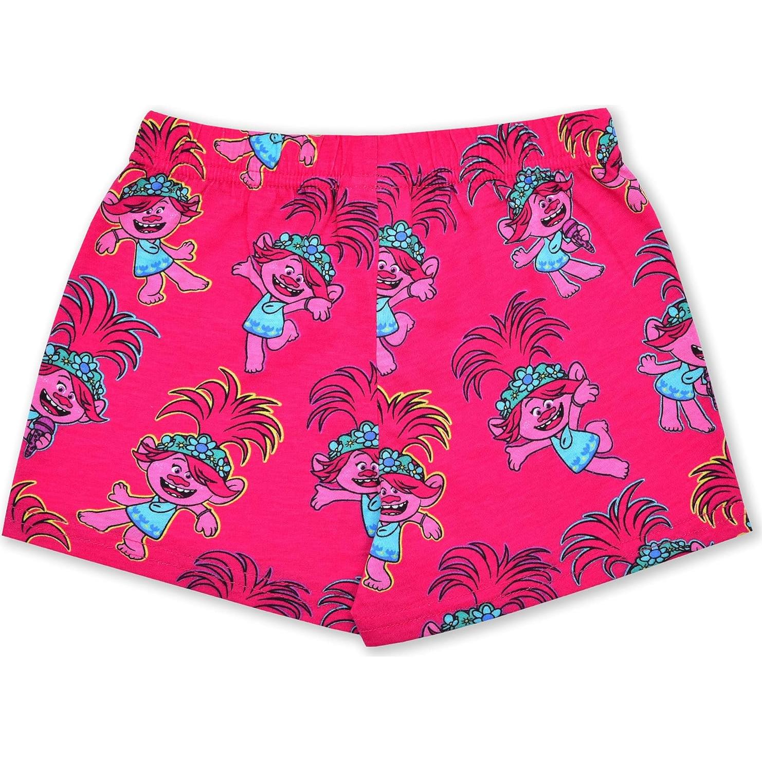 Conjunto camiseta y pantalones cortos Trolls Poppy DreamWorks 2T a 6X