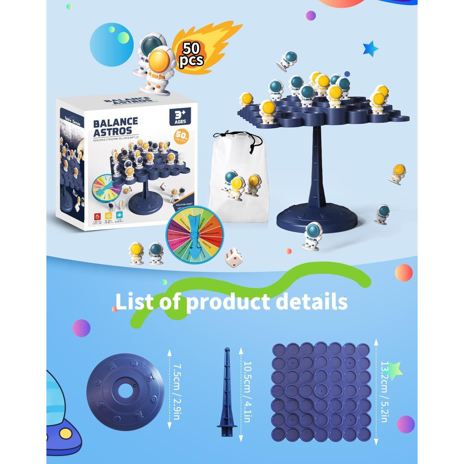 Juego de Equilibrio Montessori Zonopy para Niños 1-4 Jugadores