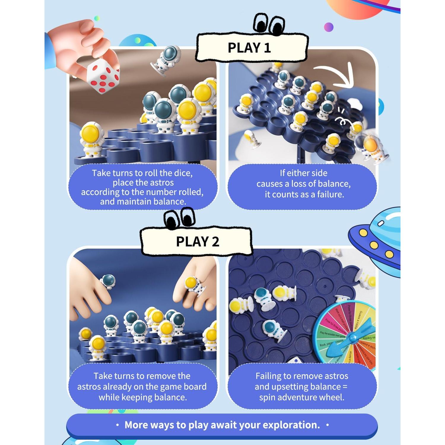 Juego de Equilibrio Montessori Zonopy para Niños 1-4 Jugadores