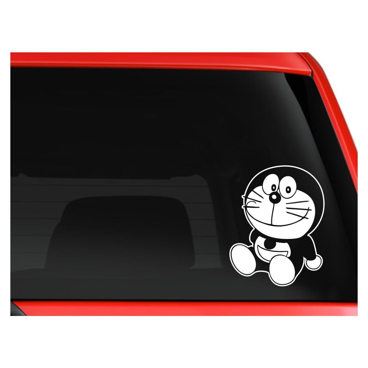 Calcomanía Vinilo Kojozone Gato Robótico 12.7 cm Blanco