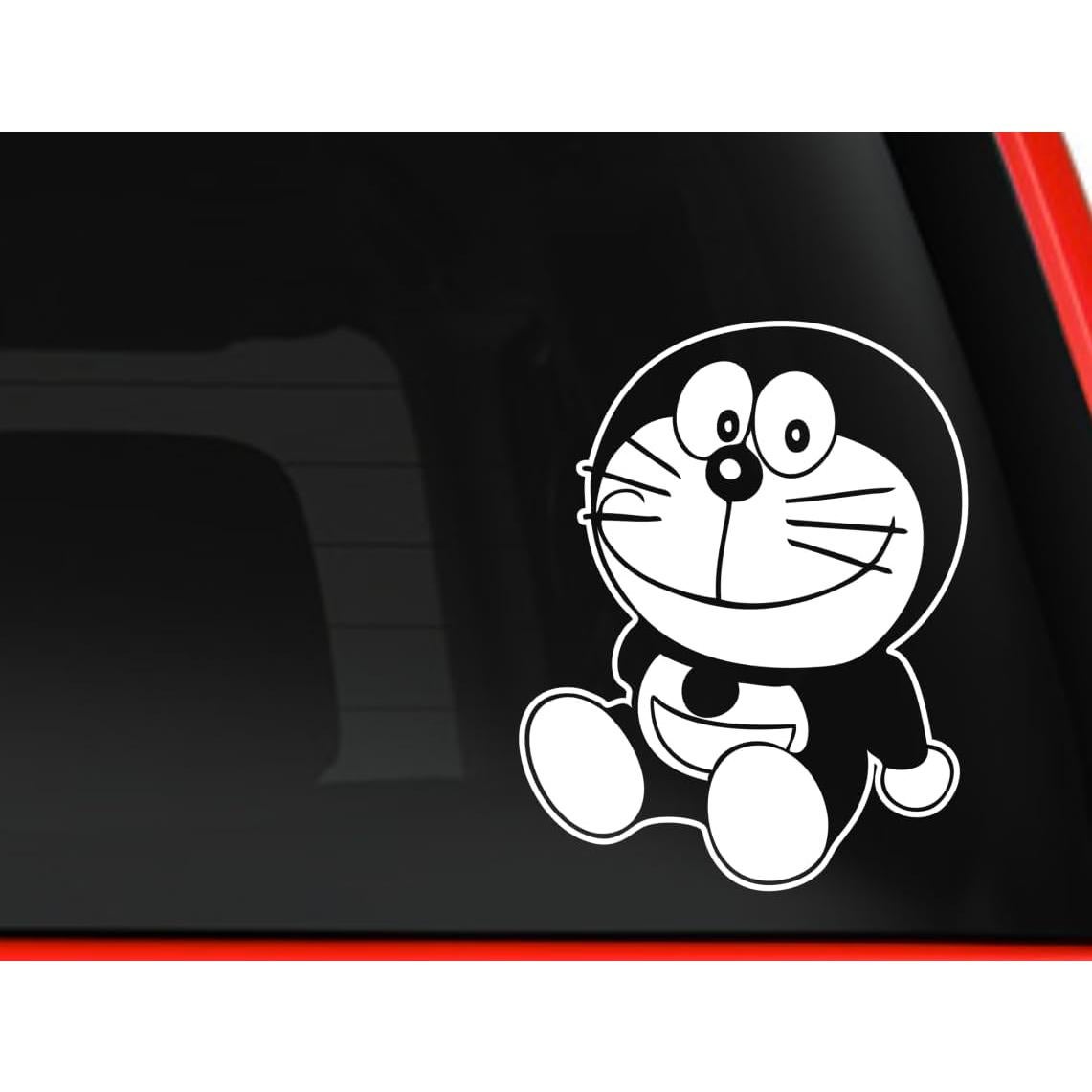 Calcomanía Vinilo Kojozone Gato Robótico 12.7 cm Blanco