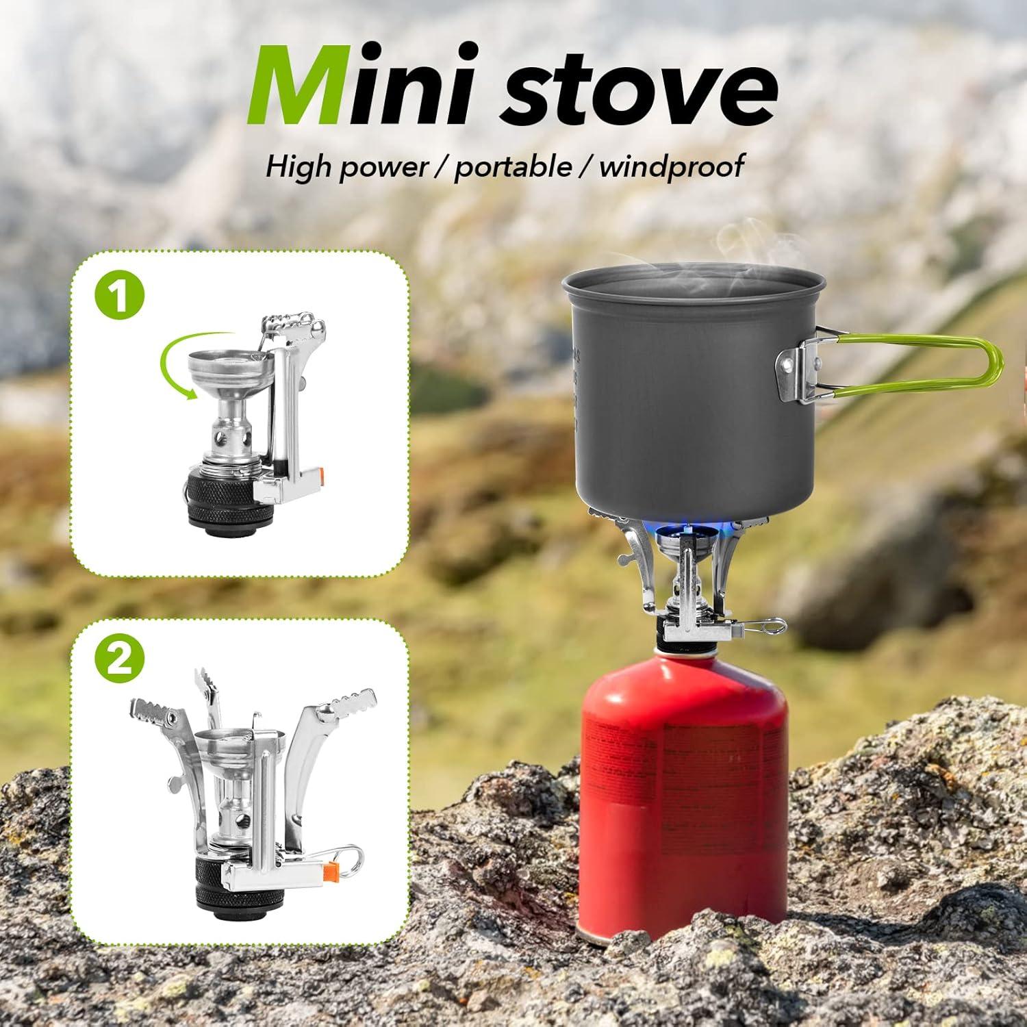 Juego de cocina para camping Ryrueyal 10 piezas aluminio