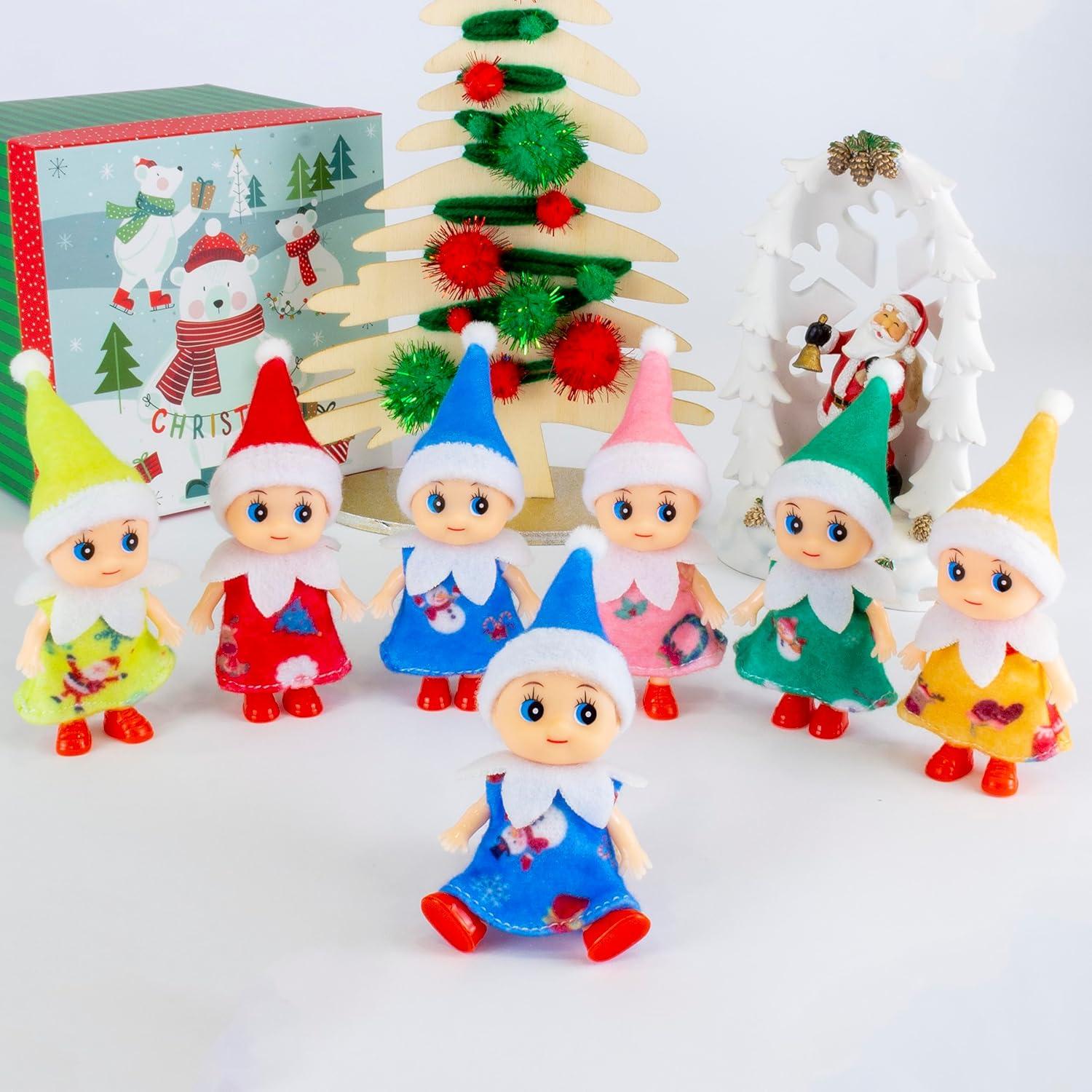 Muñeca Duende Bebé Pequeño ZTI Vestido Azul 10 cm