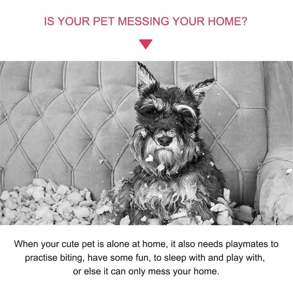 Juguete de Peluche Squeaky MEETCARE para Perros Pequeños y Medianos