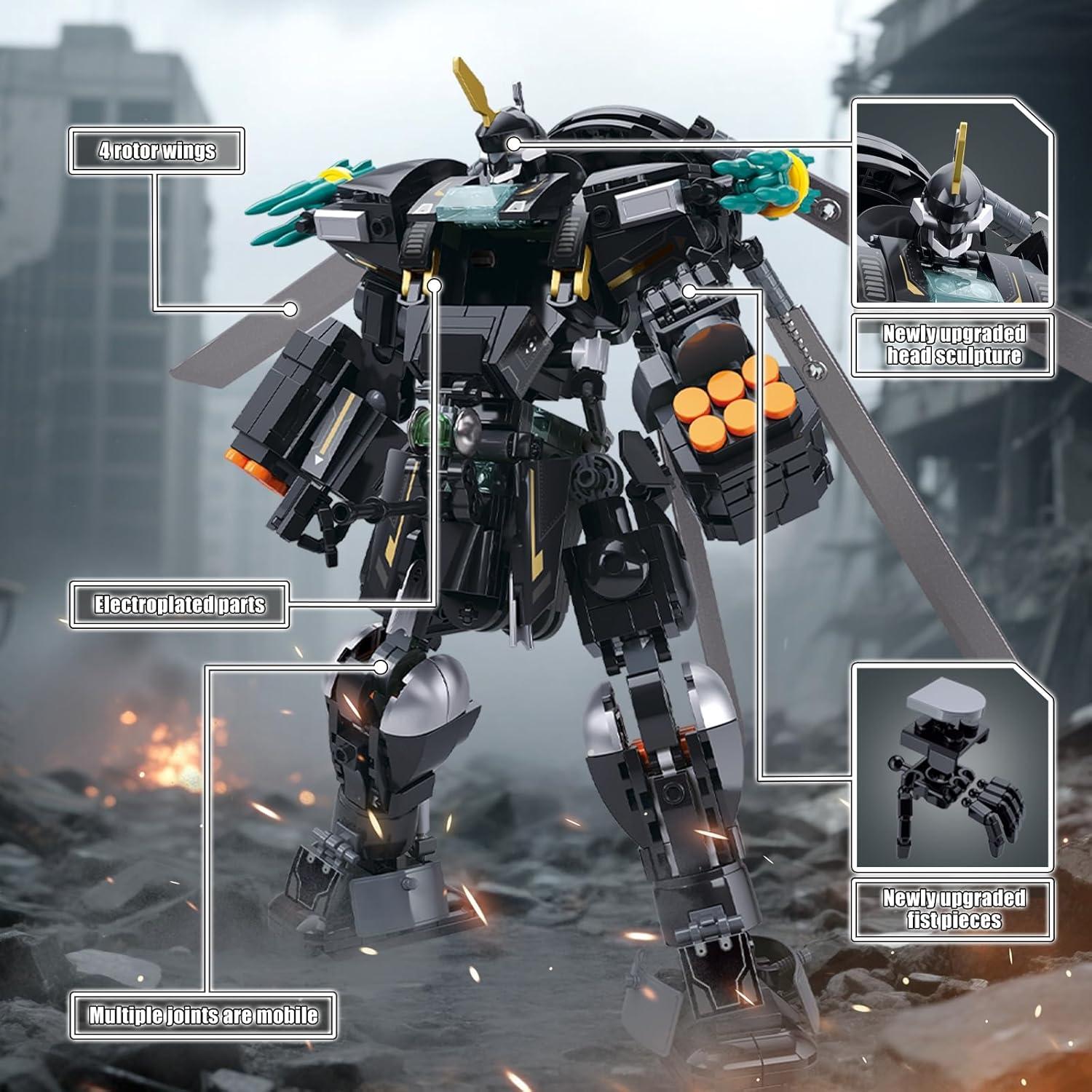 Conjunto de Bloques de Construcción Mech Armado HIGH GODO 545 Piezas