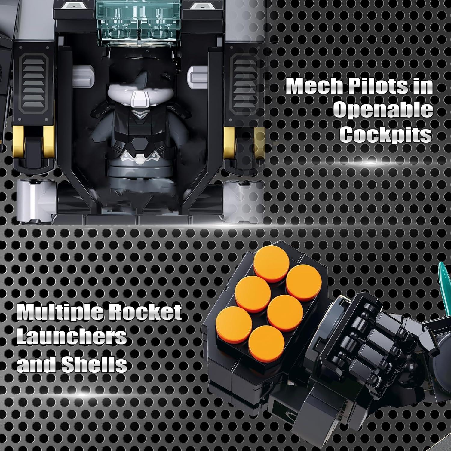 Conjunto de Bloques de Construcción Mech Armado HIGH GODO 545 Piezas