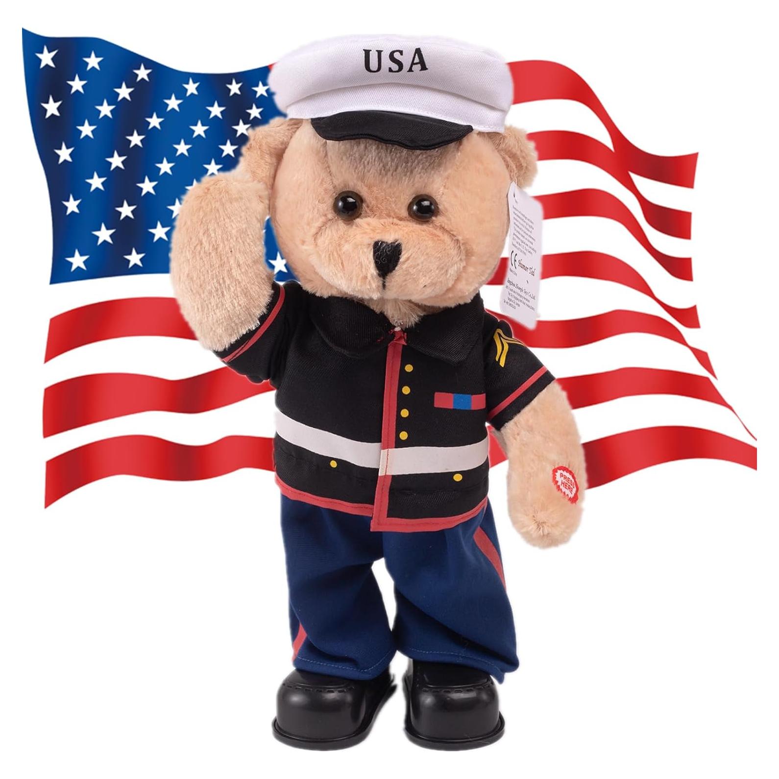 Osito de Peluche Cantante Militar Zhong Le 35.56 cm