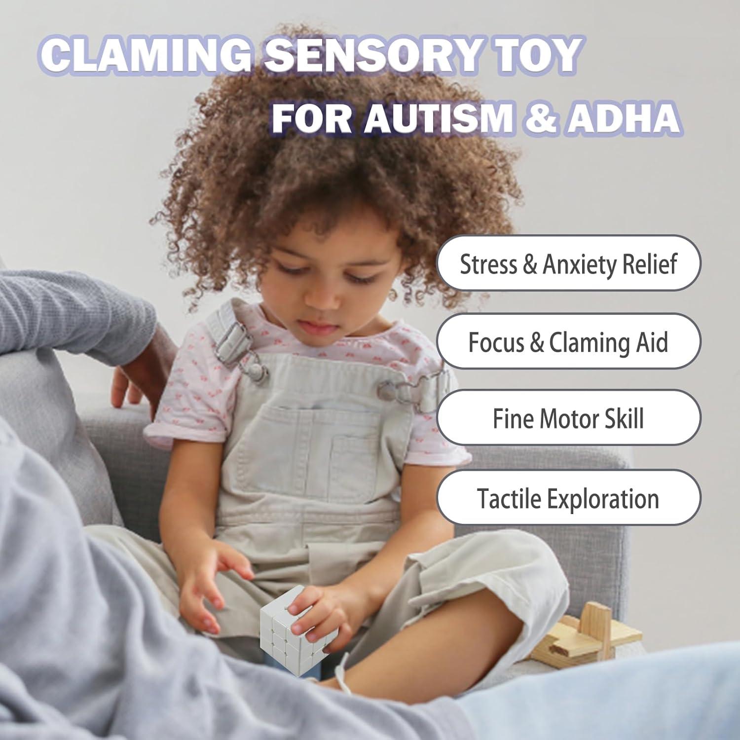 Cubo de Velocidad 3x3 Blanco Ella Dream - Juguete Antiestrés