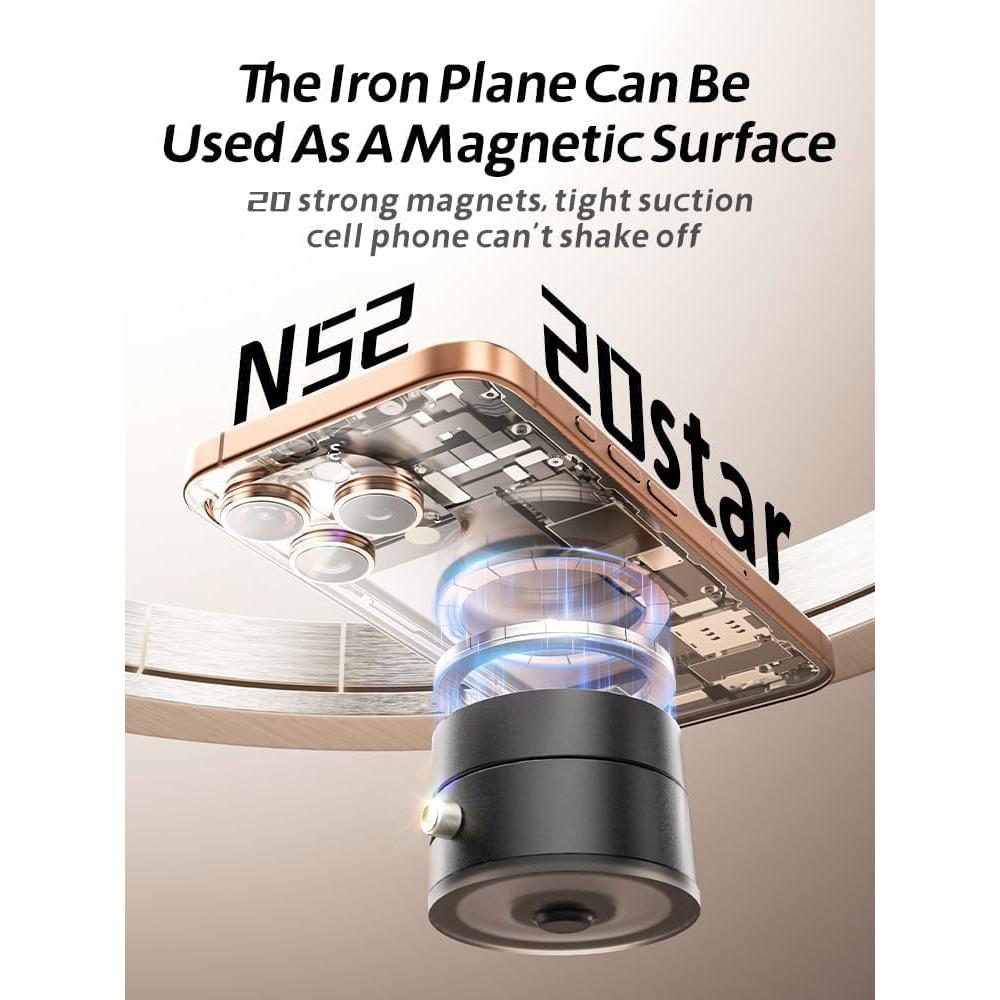 Soporte Magnético para Teléfono en Auto Faatchoi Negro Ajustable