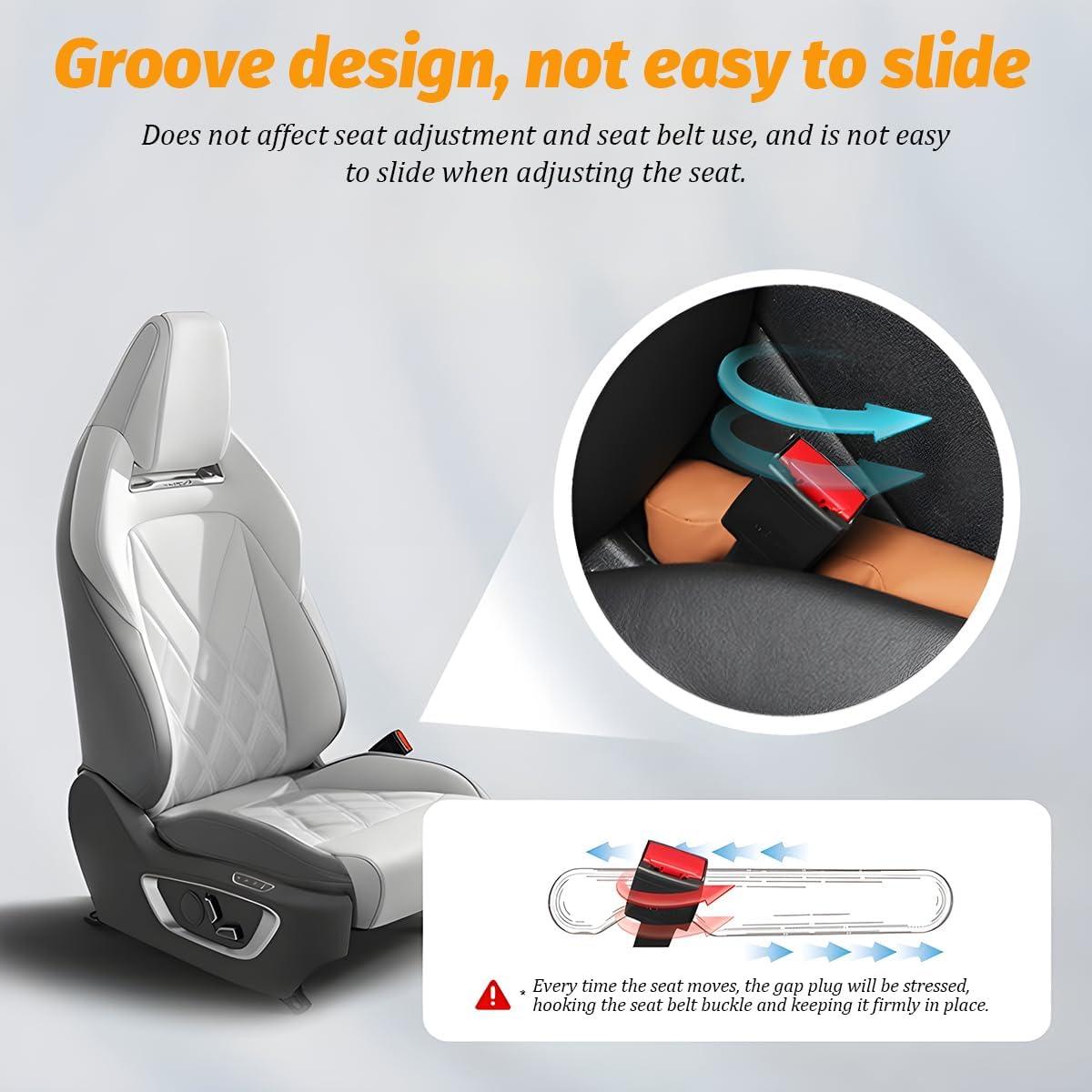 Relleno Espacio Asientos Coche FALVFUN Negro 44x5x5cm 2Pcs