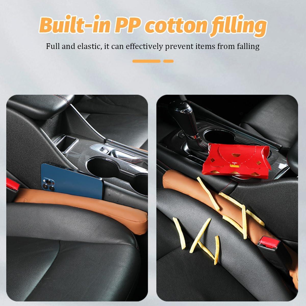 Relleno Espacio Asientos Coche FALVFUN Negro 44x5x5cm 2Pcs