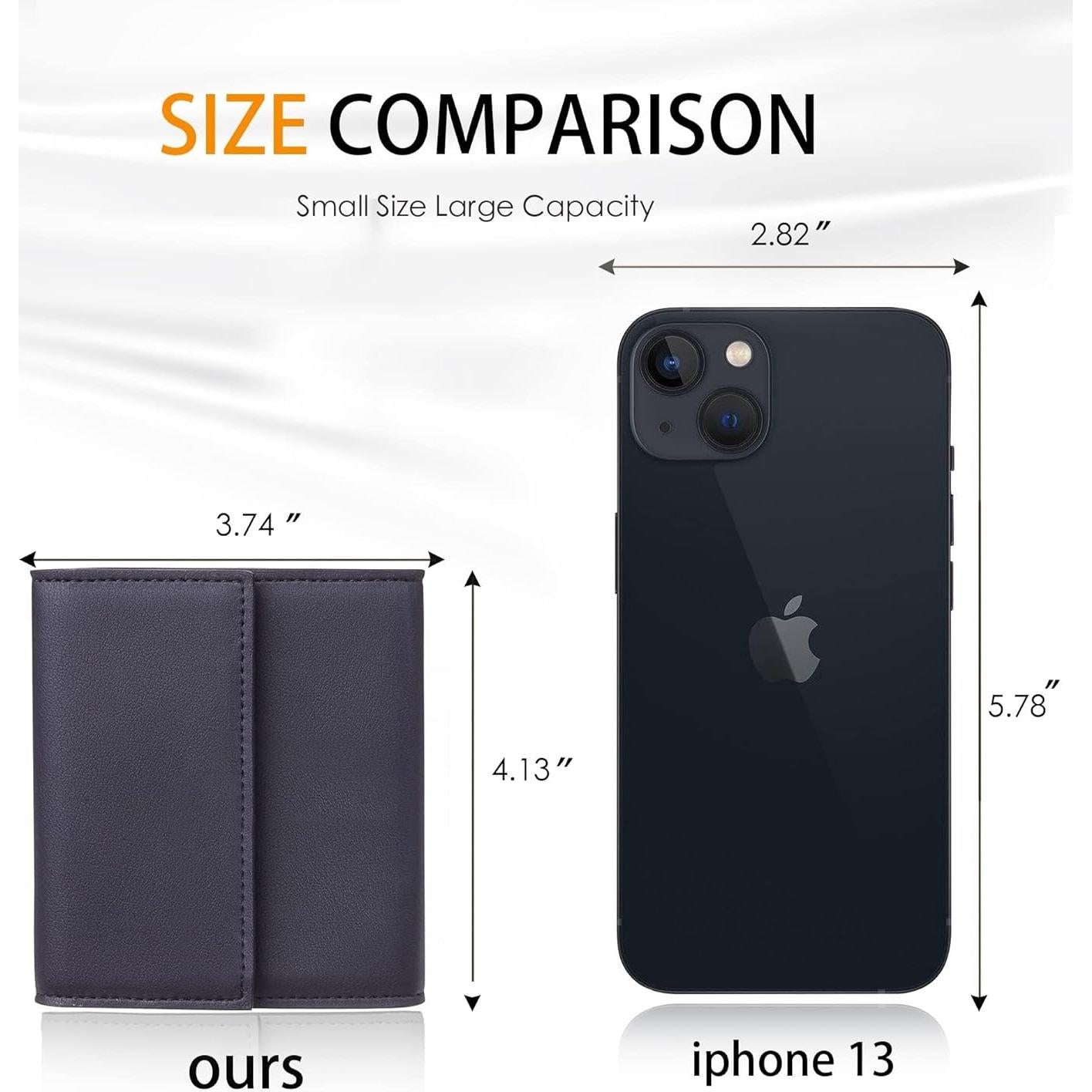 Billetera RFID Travelambo para Mujeres Compacta Negra